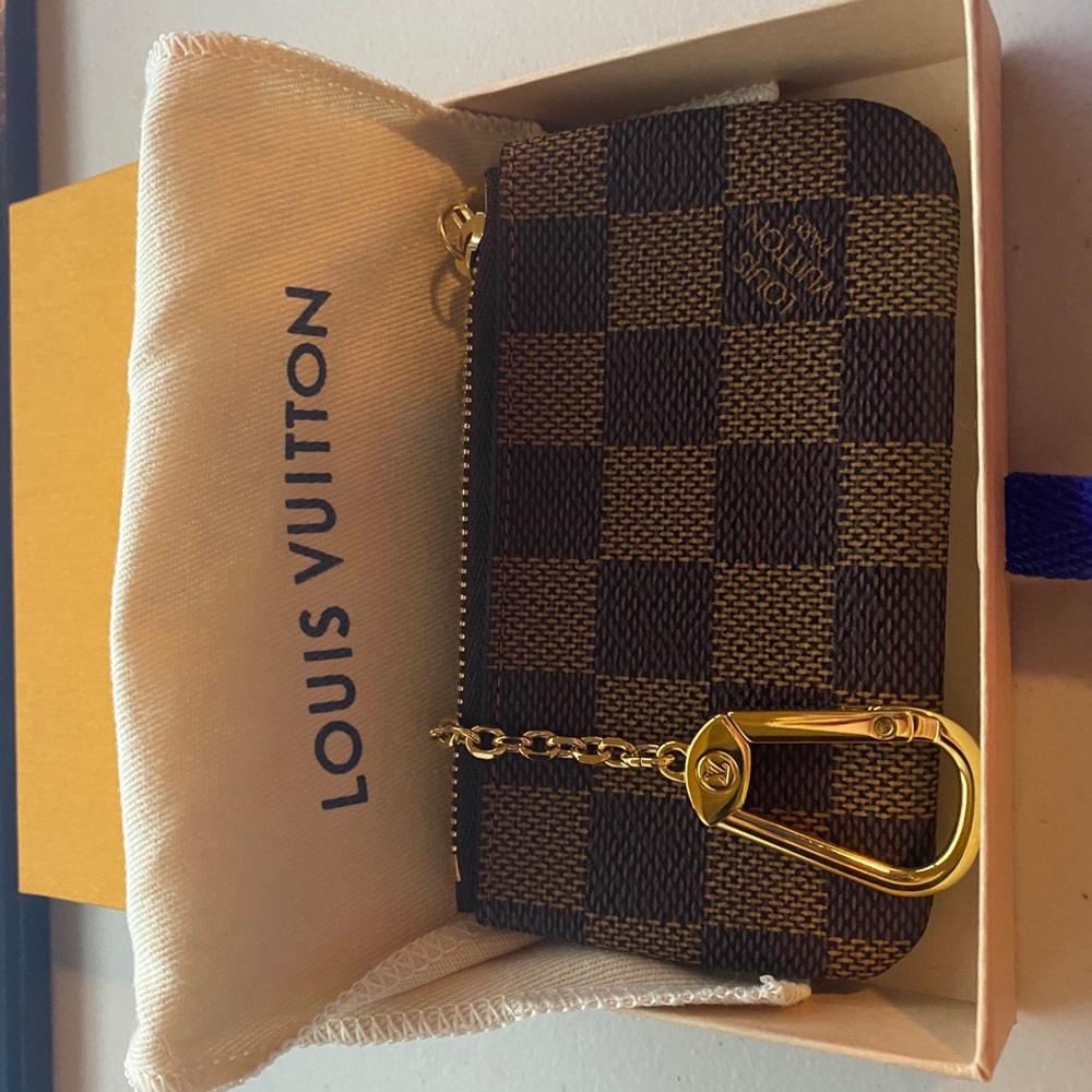 AUTH LV Damien Key Pouch